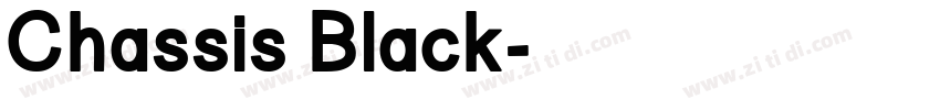 Chassis Black字体转换